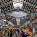 EU ESP VAL Valencia 2017JUL19 MercadoCentral 001  What started out in 1839 as an open-air marketplace called Mercat Nou, the 8,000 m² (86,111 ft²)   Mercat Central de València   ( The Central Market of Valencia ) now covers two floors, was not fully completed until 1928 and is one of the largest in Europe. : 2017, 2017 - EurAisa, DAY, Europe, July, Southern Europe, Spain, Wednesday